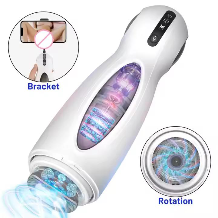 Amora-Thrusting & Rotating Automatic Electric Male Masturbator – Vibrating Asturbator Sex Toy for Men